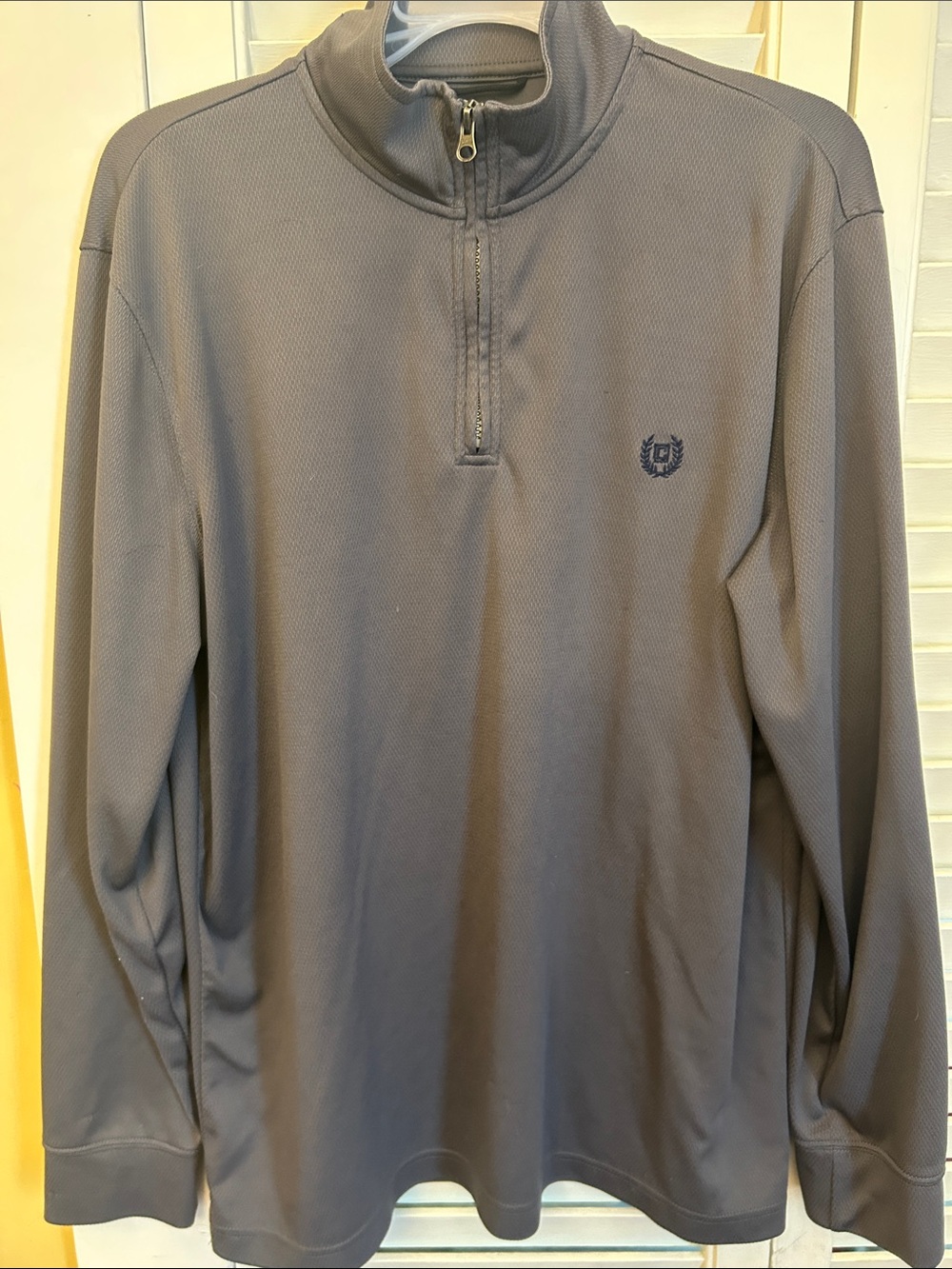 Chaps Men's Gray Half-Zip Pullover